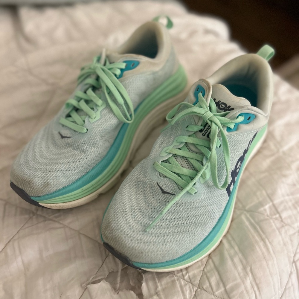 Women's Athletic Shoes in Mint Green by Hoka